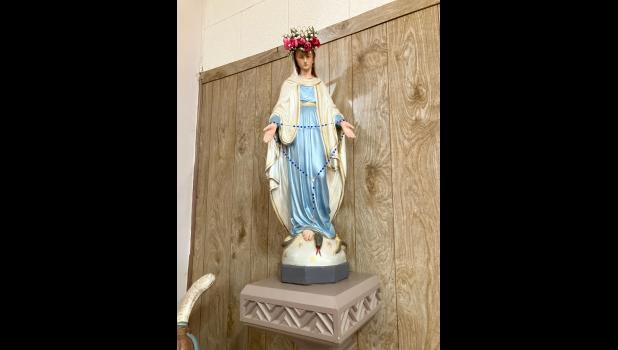 Mary, patron saint of St. Mary’s Church Courtesy Photo