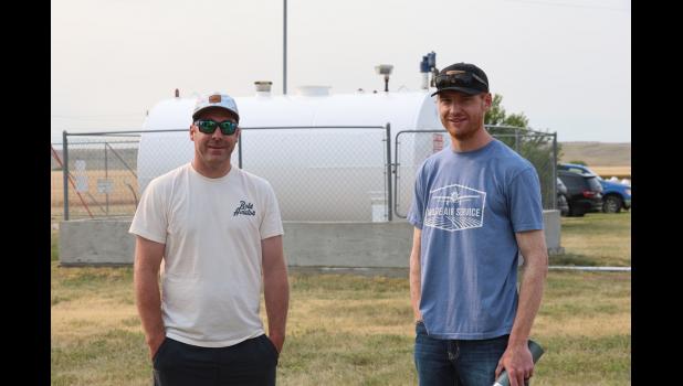Austin Bowen and Keagan Fitch, showed their planes and vehicles during the Wings and Wheels show held at the Philip Airport.