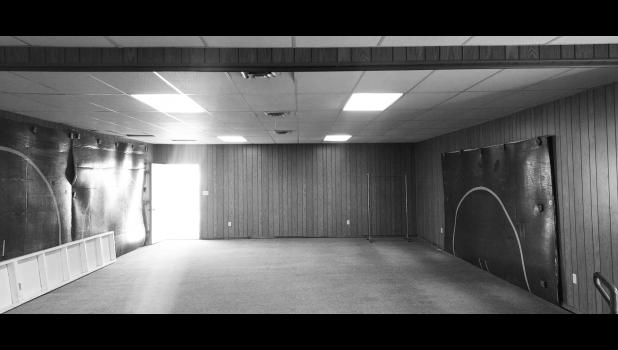 The main area of the new-to-them ambulance building. There is also a smaller room and a bathroom, as well as lawn space! Photo by Krisanna Thomas