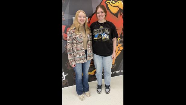 Maddie Hulm and Abby Thompson were chosen to the Little Moreau Conference All Conference Volleyball Team.