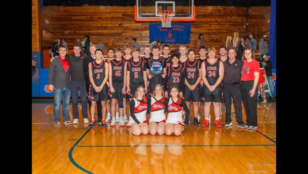 The Lyman Raiders are the champions of the 58th Annual Jones County Invitational Tournament. Photo by Barb Hockenbary Photography