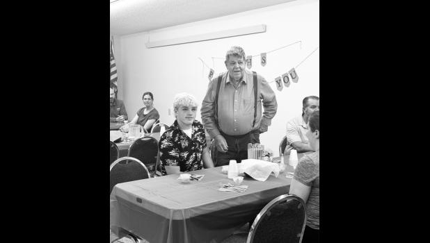 Kip Kinsley speaks on Bennett Kinsley’s high school career. Photo by Mishayla Buchannan