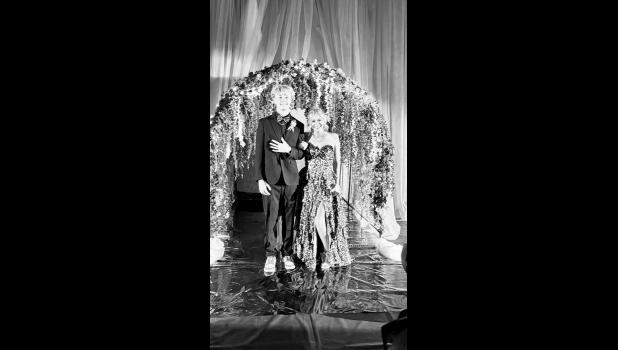Tayah Anderson, escorted by Gavin Miller Photo by Mishayla Buchannan