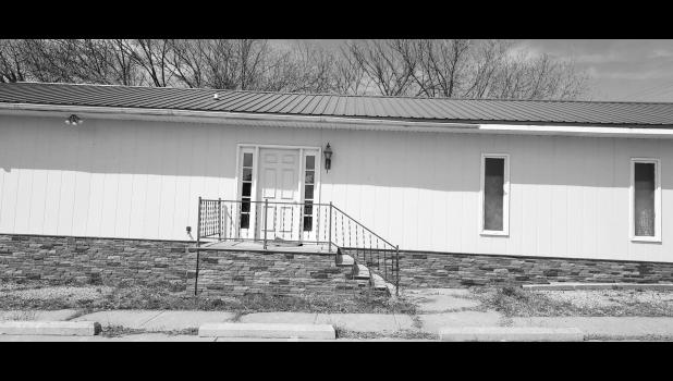 Opportunities abound. The front entrance to the Isburg Funeral Home building donated to the JC Ambulance Service. Photo by Krisanna Thomas