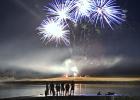 Fireworks ... at Durkee Lake main dock, Saturday, July 4th 2026. Photo courtesy Kaylee Grueb