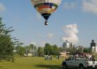 Locals came to town for a balloon ride on a perfect Friday morning for the Celebration of 75 years of business for Grand Electric Cooperative. Photo courtesy of Heather Brixey.